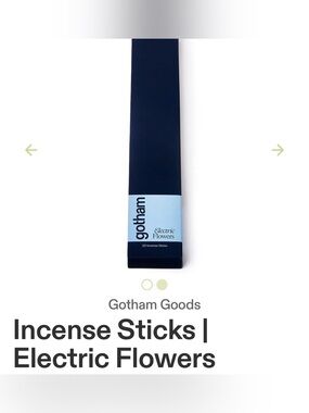 Gotham Goods Electric Flowers 19 Hand Dipped Incense Sticks
